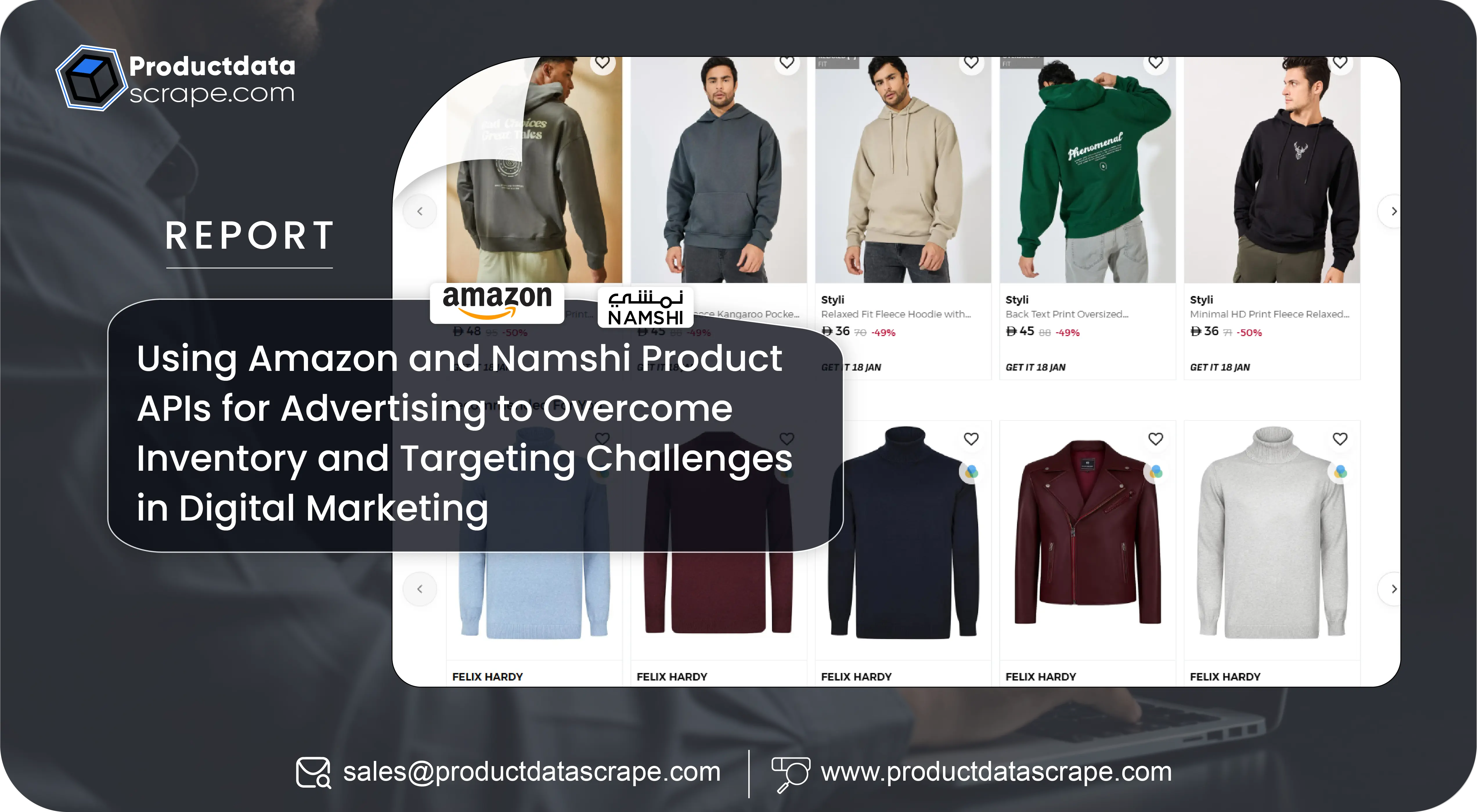Using Amazon and Namshi Product APIs for Advertising